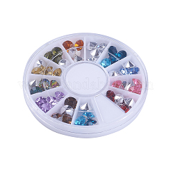 Imitation Taiwan Acrylic Rhinestone Pointed Back Cabochons&nbsp;OACR-X0006-11-6mm