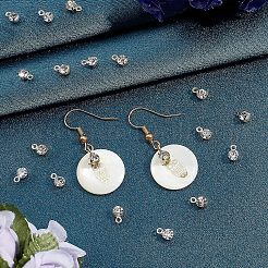 200Pcs 2 Colors Brass Setting with Middle East Rhinestone Pendants&nbsp;RB-FH0001-06