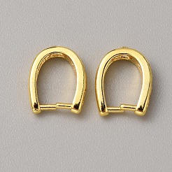 真鍮製マイクロパヴェ クリアキュービックジルコニア スナップオンベイル  18KGP本金メッキ  11.5x9.5x2.5mm&nbsp;ZIRC-WH0004-06G