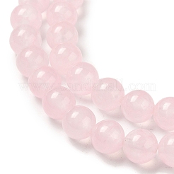 天然石&染め加工マレーシアジェイドビーズ連売り  ラウンド  ピンク  4mm  穴：0.8mm  約92個/連  15インチ&nbsp;X-G-A146-4mm-A16