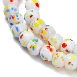 Handmade Lampwork Beads Strands&nbsp;LAMP-H071-01A-03