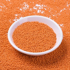 MIYUKIラウンドロカイユビーズ  日本製シードビーズ  11/0  （rr2313)マットオペークオレンジ  2x1.3mm  穴：0.8mm  約1100PCS /ボトル  10 G /ボトル&nbsp;SEED-JP0008-RR2313