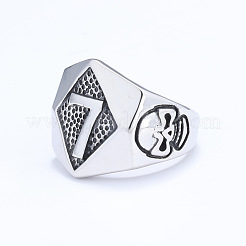 Punk Style 316L Stainless Steel Finger Rings for Men&nbsp;FS-WG96F45-05