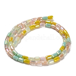 Electroplate Glass Beads Strands&nbsp;EGLA-D030-08H