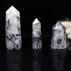Point Tower Natural Tourmalinated Quartz Home Display Decoration&nbsp;PW-WG71006-03