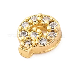 Rack Plating Brass Micro Pave Cubic Zirconia Cabochons&nbsp;KK-F874-04G-Q
