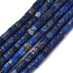 天然石ラピスラズリビーズ連売り  ディスク  ヒシビーズ  6x3.5mm  穴：0.8mm  約113~114個/連  14.92''（37.9cm）〜15.08''（38.3cm）&nbsp;G-Z006-C39