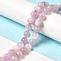 天然石クンツァイトビーズ連売り  ラウンド  7~8mm  穴：0.9mm  約55個/連  15.55''（39.5センチメートル）&nbsp;G-I346-02