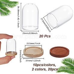 20Pcs Clear Glass Dome Cover&nbsp;AJEW-NB0007-84