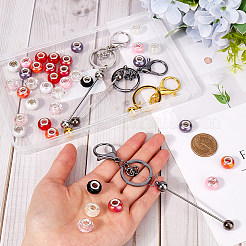 DIY Resin Beaded Bar Beadable Keychain Making Kit&nbsp;DIY-SC0025-47