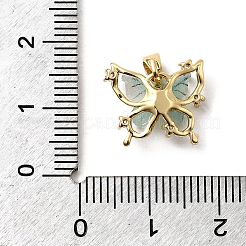 Brass Micro Pave Cubic Zirconia Charms&nbsp;KK-H089-29G