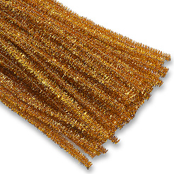 DIYのぬいぐるみスティック  シェニール織の茎  パイプクリーナー  キッズクラフト素材  キャメル  350~380x6mm  100個/セット&nbsp;FIND-WH20019-101C