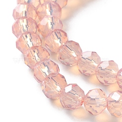 Baking Paint Transparent Glass Beads Strands&nbsp;DGLA-A034-J6MM-D04