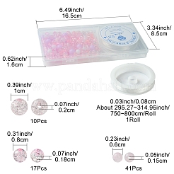 DIY Round Acrylic Beads Bracelets Making Kits&nbsp;DIY-FS0007-02B