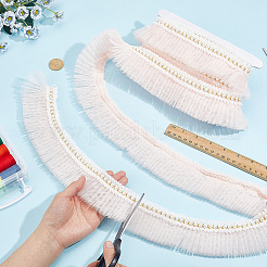 5Yards Polyester Lace Ribbon&nbsp;SRIB-GF0001-74A