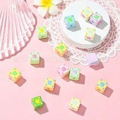 15Pcs Opaque Acrylic European Beads&nbsp;OACR-YW0003-82