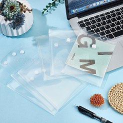 透明なプラスチック封筒フォルダー  ドキュメントファイルフォルダ  学校のホームオフィスの仕事のため  長方形  透明  151x100x1mm  内径：150x98mm  10pc&nbsp;AJEW-DJ0004-59C
