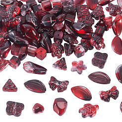 125G Gradient Color Transparent Glass Beads&nbsp;GLAA-TA0003-58D