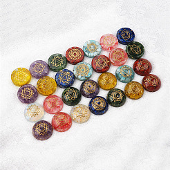Chakra Theme Half Round Silicone Molds&nbsp;DIY-SZC0001-33