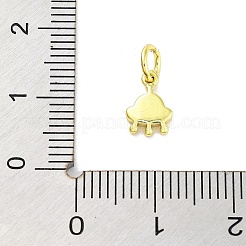 Real 18K Gold Plated Rack Plating Brass Enamel Charms&nbsp;KK-M293-28G-02