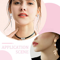 60Pcs 2 Colors Ion Plating(IP) 304 Stainless Steel Stud Earring Findings&nbsp;STAS-ME0001-45