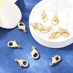 真鍮カニカン  カドミウムフリー＆ニッケルフリー＆鉛フリー  18KGP本金メッキ  10x6x2.5mm  穴：1.2mm&nbsp;KK-P130-093G-NR