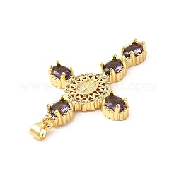 Rack Plating Brass Pendants&nbsp;KK-D087-12G