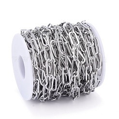 Tarnish Resistant 304 Stainless Steel Paperclip Chains&nbsp;CHS-F011-01A--P