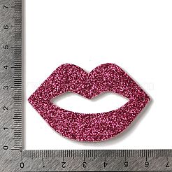 ハロウィーンのイミテーションレザーの大きなペンダント  きらめき力  リップ  38x59x2.5mm  穴：1.8mm&nbsp;FIND-K017-02D-02