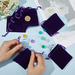 Velvet Jewelry Drawstring Gift Bags&nbsp;ABAG-BBC0001-10B-04