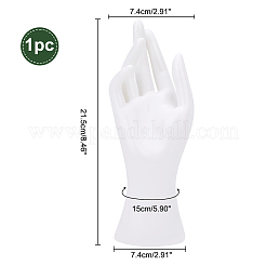 Plastic Mannequin Hand Jewelry Display Holder Stands&nbsp;RDIS-WH0009-014