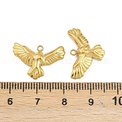 304ステンレスペンダント  ワシ  イオンプレーティング（ip）  ゴールドカラー  13.5x20x3mm  穴：1.5mm&nbsp;STAS-Z166-14G