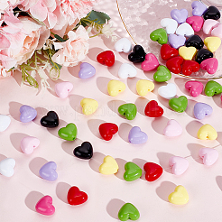 64Pcs 8 Colors Opaque Acrylic Beads&nbsp;SACR-PH0001-51