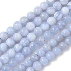 Natural Blue Lace Agate Beads Strands&nbsp;LS-G-F222-30-6mm-01