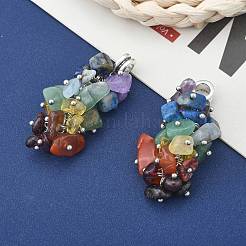 Natural Gemstone Pendants&nbsp;X-PALLOY-JF00188-01