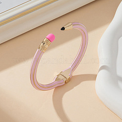 Pencil Design Alloy Enamel Cuff Bangles for Women&nbsp;FS-WGBB19C-02