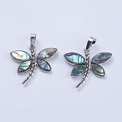 Abalone Shell/Paua Shell Pendants&nbsp;X-SSHEL-L008-07P
