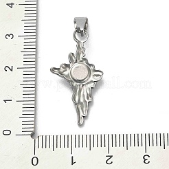 304 Stainless Steel Star Pendants&nbsp;STAS-Q343-02A-P