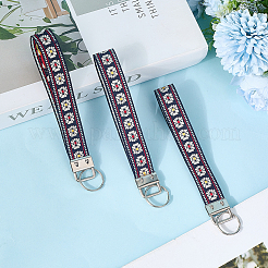 Iron with Polyester Inwrought Keychain&nbsp;KEYC-WH20054-011B