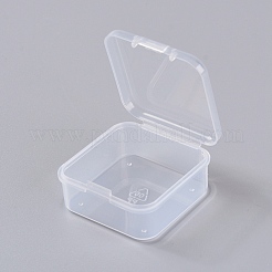 プラスチック箱  ビーズ保存容器  正方形  透明  4.5x4.5x2cm  内径：4.1x4.1のCM&nbsp;CON-L017-01