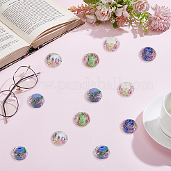 90Pcs 6 Colors Handmade Gold Sand Lampwork Beads&nbsp;LAMP-PA0001-36