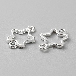 Zinc Alloy Open Back Bezel Connector Charms&nbsp;FIND-WH0139-69D-S