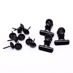 鉄製のクリップと丸い頭の画鋲  他の色  31mm&nbsp;AJEW-TAC0025-02B-B