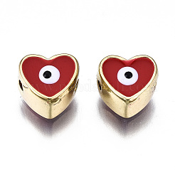 Alloy Enamel Beads&nbsp;PALLOY-Q441-036A-RS