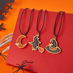 9個9スタイル亜鉛合金オープンバックベゼルペンダント  UVレジンDIY用  エポキシ樹脂  プレスジュエリー  ハロウィン用  混合図形  ゴールドカラー  1個/スタイル&nbsp;FIND-SZ0001-43