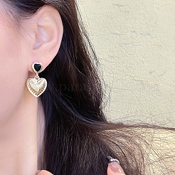 Valentine's Day Alloy & Rhinestone Dangle Stud Earrings&nbsp;WGCDCE2-01