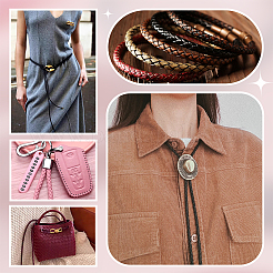 10M Round Braided Imitation Leather Cord&nbsp;OCOR-WH0105-061B