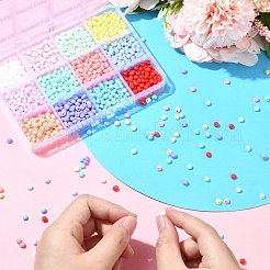 180G 12 Colors 6/0 Opaque Baking Paint Glass Seed Beads&nbsp;SEED-CJ0001-23
