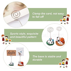 6Pcs 2 Style Resin Memo Clip&nbsp;AJEW-CA0002-02