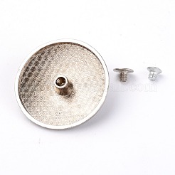 Alloy & Imitation Turquoise Craft Solid Screw Rivet&nbsp;PALLOY-WH0084-09B